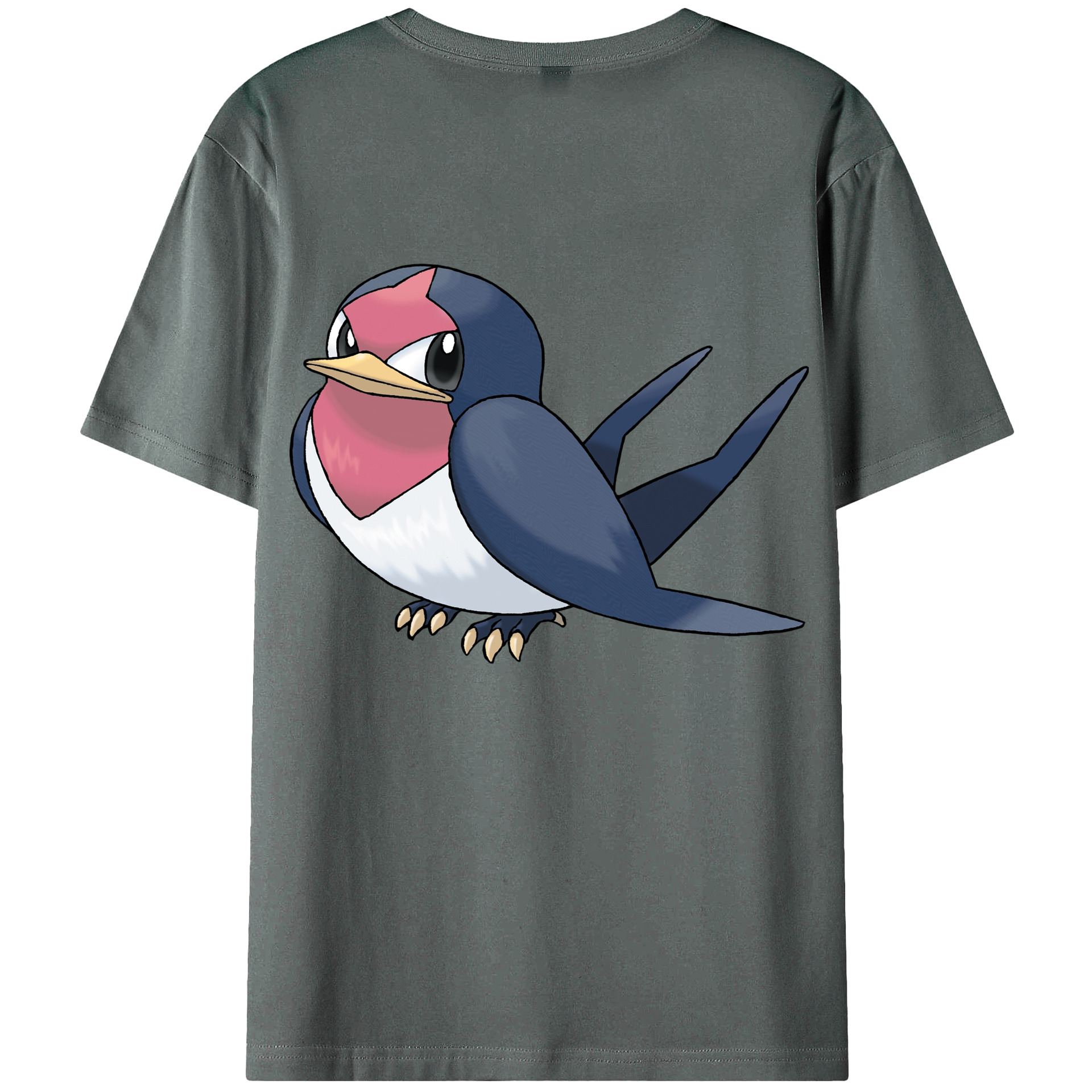 （画像用） ポケットモンスター Pokémon 綿100％ メンズ半袖Tシャツ（バックプリント） 通気性